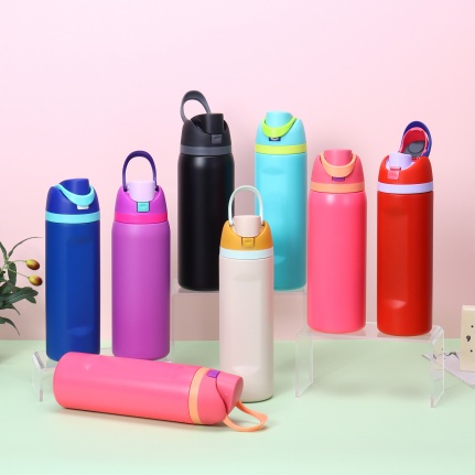 24 OZ 32 OZ OWALA DOUBLE WALL 304 STAINLESS STEEL VACUUM BOTTLE WITH DIFFERENT COLOR